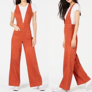 Medium Dollhouse Denim Wide Leg Jumpsuit Overalls